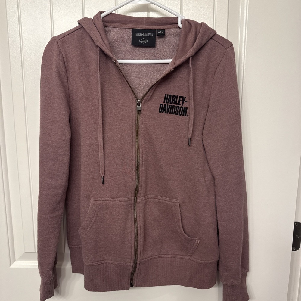Harley Davidson Special Bar and Shield Zip Front Hoodie Size S